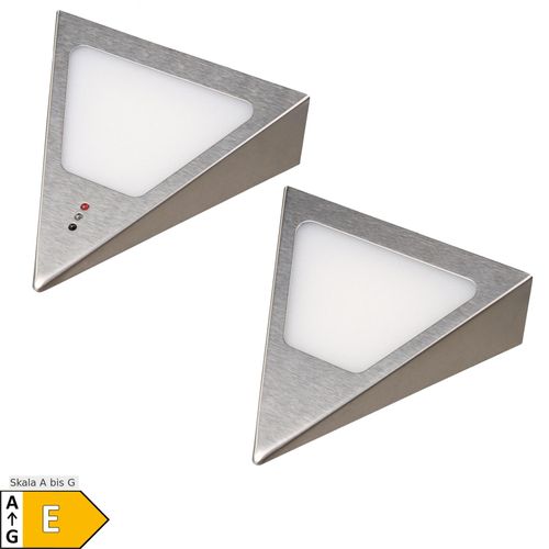 4260642310394 - 2er Set Dreiecksunterbauleuchte mit integriertem Sensor warmweiss