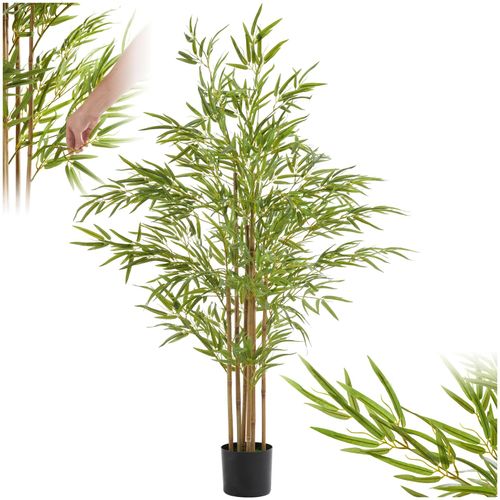4061173268600 - tectake® Künstlicher Bambusbaum verschiedene Größen viel Volumen stabiler Kunststoff-Blumentopf