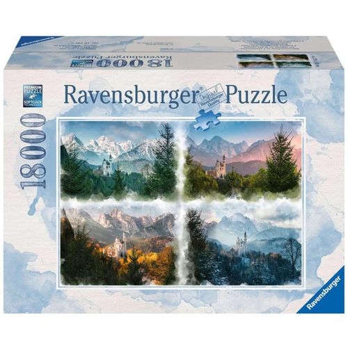 4005556161379 - RAVENSBURGER Märchenschloss in 4 Jahreszeiten Puzzle Mehrfarbig