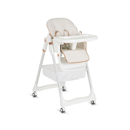 3801005152360 - Kinderhochstuhl Lindo klappbar Lätzchen Besteck Räder Korb höhenverstellbar weiß 3801005152360 - Kinderhochstuhl Lindo klappbar Lätzchen Besteck Räder Korb höhenverstellbar weiß