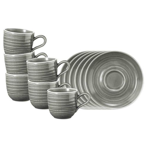 4262487294822 - Espressotassen mit Untertassen Terra 009 l 6er Set 4262487294822 - Espressotassen mit Untertassen Terra 009 l 6er Set