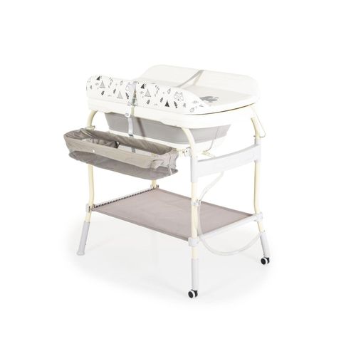 4260636042263 - Babywickeltisch mit Badewanne 2 in 1 Garda klappbar Rollen Gurt 4260636042263 - Babywickeltisch mit Badewanne 2 in 1 Garda klappbar Rollen Gurt