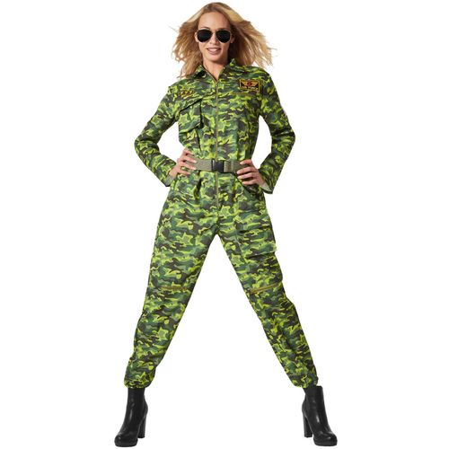 4061173274793 - tectake® Damenkostüm Jet Fighter Pilot Camouflage 4061173274793 - tectake® Damenkostüm Jet Fighter Pilot Camouflage