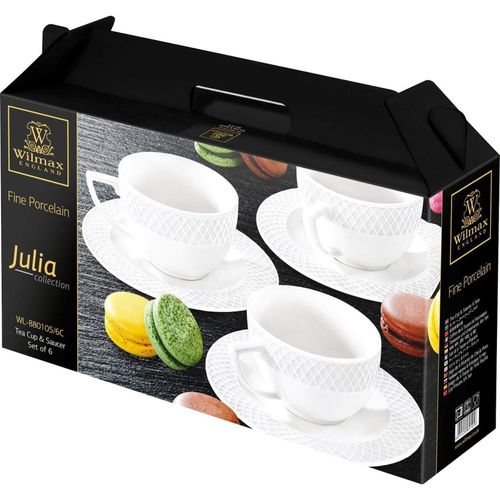 5905454261067 - Wilmax Cappuccinotassen Set Tassen mit Untertassen 6 Stück Kaffeeservice 5905454261067 - Wilmax Cappuccinotassen Set Tassen mit Untertassen 6 Stück Kaffeeservice