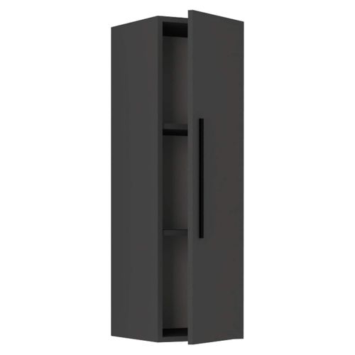 4051814425134 - Wandregal Holzregal hängend platzsparendes Regal Maße H 95 x B 30 x T 30 cm Elegantes Regal hängend Aufbewahrungsregal Bücherregal Wandboard - Arila L Senkrecht Gr 30 grau (anthrazit) B30cm H95cm T30cm Holzwerkstoff Holz Spanplatte Regale