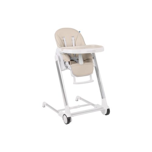 3801004011088 - Kikkaboo Kinderhochstuhl Maple verstellbar Räder Doppeltablett Gurt klappbar beige 3801004011088 - Kikkaboo Kinderhochstuhl Maple verstellbar Räder Doppeltablett Gurt klappbar beige