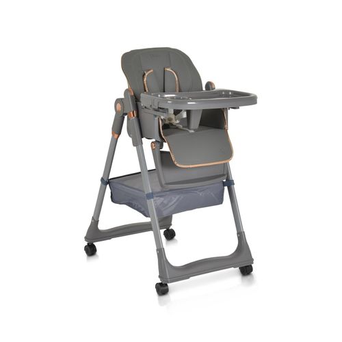 3801005152377 - Kinderhochstuhl Lindo klappbar Lätzchen Besteck Räder Korb höhenverstellbar grau 3801005152377 - Kinderhochstuhl Lindo klappbar Lätzchen Besteck Räder Korb höhenverstellbar grau