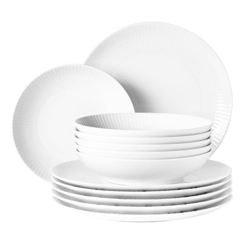 4052212139937 - Tafelservice SELTMANN WEIDEN Geschirr-Set 12 Teile Amina Geschirr-Sets Gr 12 tlg weiß Made in Germany