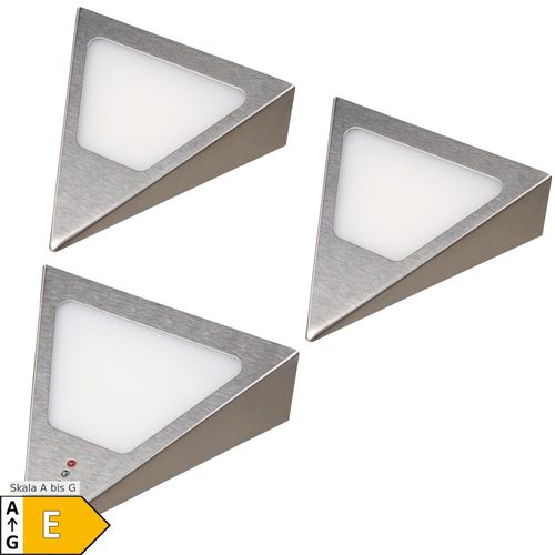 4260642310400 - 3er Set Dreiecksunterbauleuchte mit integriertem Sensor warmweiss