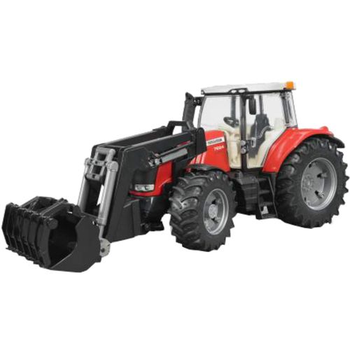 4001702030476 - bruder Traktoren-Serie 3000 Massey Ferguson 7624 Traktor mit Frontlader 3047 Spielzeugauto