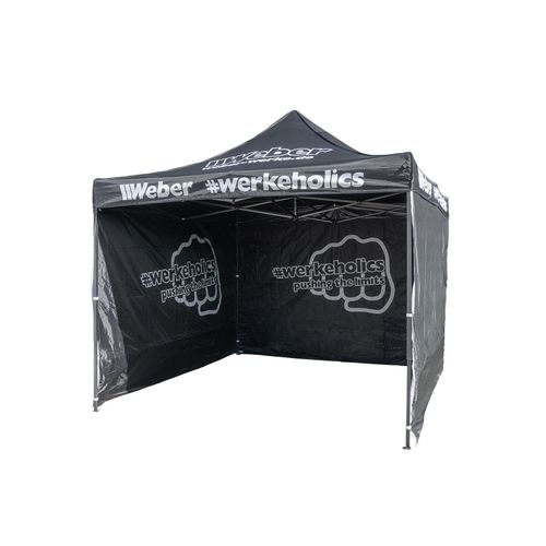 0609411822128 - #Werkeholics Easy-Up Zelt 3 x 3 m Pavillon inkl 3 Seitenwände schwarz 0609411822128 - #Werkeholics Easy-Up Zelt 3 x 3 m Pavillon inkl 3 Seitenwände schwarz