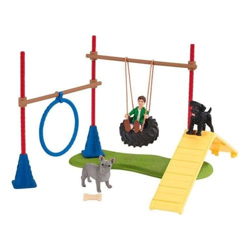 4059433375786 - schleich FARM WORLD - Dog Fun - Spielzeugset - Kinderspielzeug für Jungen und Mädchen - 3 bis 8 Jahre - 18 Teile