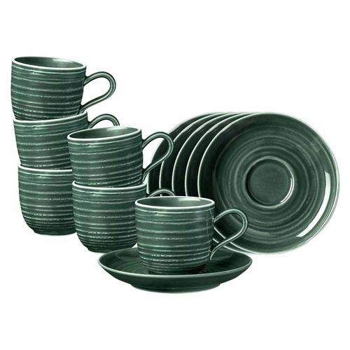 4262487294815 - Espressotassen mit Untertassen Terra 009 l 6er Set 4262487294815 - Espressotassen mit Untertassen Terra 009 l 6er Set
