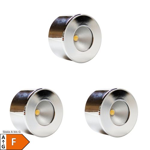 0642147807649 - LED Unterbauleuchte Mini-Star chrom warmweiss 3er SET 0642147807649 - LED Unterbauleuchte Mini-Star chrom warmweiss 3er SET