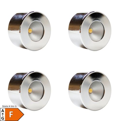 0642147807656 - LED Unterbauleuchte Mini-Star chrom warmweiss 4er SET