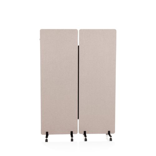 4251084679903 - FLEXMIUT Akustik-Stellwand 2er Set - Akustiktrennwand Taupe 4251084679903 - FLEXMIUT Akustik-Stellwand 2er Set - Akustiktrennwand Taupe