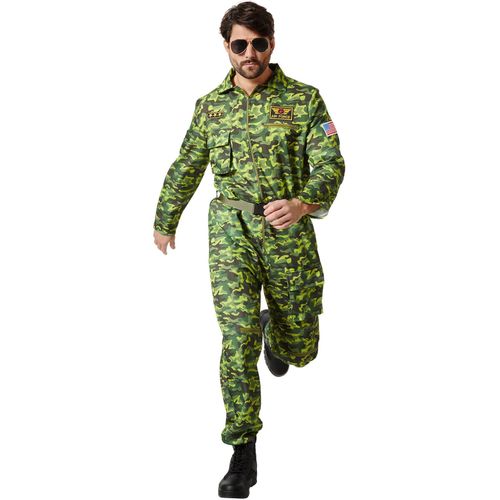 4061173274663 - tectake® Herrenkostüm Air Force Pilot Camouflage