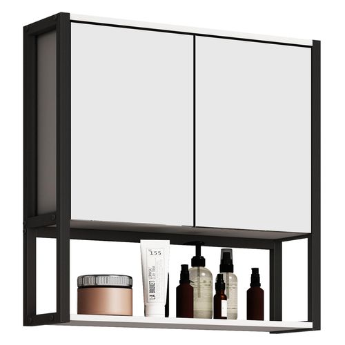 4051814436727 - Badspiegel Badschrank zeitlos Maße ca H 60 x B 60 x T 17 cm ausreichend Stauraum Spiegelschrank - Edino 60 x 60 cm Gr 60 weiß B60cm H60cm T17cm Metall Holzwerkstoff Spiegel 4051814436727 - Badspiegel Badschrank zeitlos Maße ca H 60 x B 60 x T 17 cm ausreichend Stauraum Spiegelschrank - Edino 60 x 60 cm Gr 60 weiß B60cm H60cm T17cm Metall Holzwerkstoff Spiegel