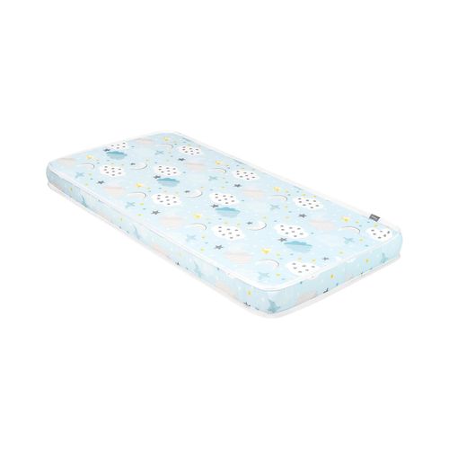 3801107030023 - Kikkaboo Babybett Matratze Fantasia Cloud 120 x 60 x 9 cm Baumwollbezug blau 3801107030023 - Kikkaboo Babybett Matratze Fantasia Cloud 120 x 60 x 9 cm Baumwollbezug blau