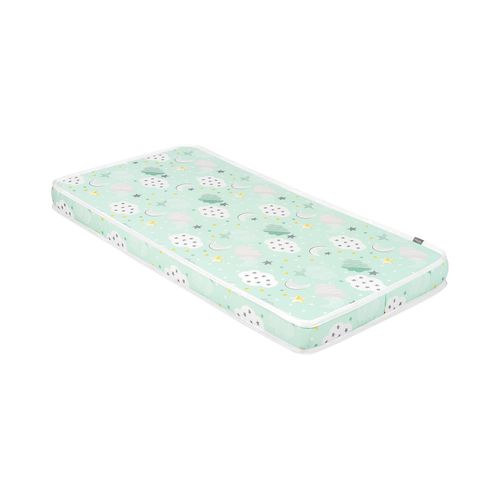 3801107030160 - Kikkaboo Babybett Matratze Fantasia 140 x 70 cm Reißverschluss Baumwollbezug grün