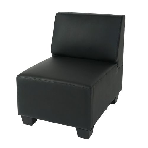 4052826123537 - Modular Sessel ohne Armlehnen Mittelteil Moncalieri Kunstleder ~ schwarz 4052826123537 - Modular Sessel ohne Armlehnen Mittelteil Moncalieri Kunstleder ~ schwarz