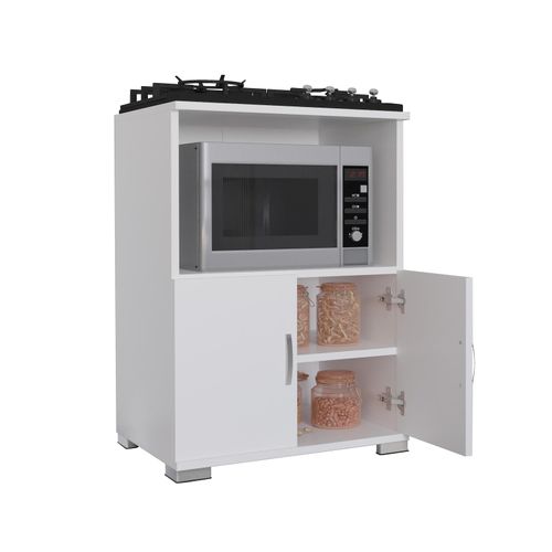 4051814429323 - Küchenschrank Maße ca H 85 x B 60 x T 45 cm Mikrowellenschrank mit zwei Fächern Küchenmöbel - Miwelo 4051814429323 - Küchenschrank Maße ca H 85 x B 60 x T 45 cm Mikrowellenschrank mit zwei Fächern Küchenmöbel - Miwelo