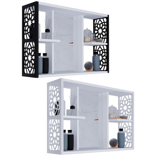 4051814429309 - Badspiegel Badschrank zeitlos Maße ca H 46 x B 82 x T 19 cm ausreichend Stauraum Spiegelschrank - Bamela 46 x 82 cm Gr 82 weiß B82cm H46cm T19cm Holzwerkstoff Spiegel 4051814429309 - Badspiegel Badschrank zeitlos Maße ca H 46 x B 82 x T 19 cm ausreichend Stauraum Spiegelschrank - Bamela 46 x 82 cm Gr 82 weiß B82cm H46cm T19cm Holzwerkstoff Spiegel