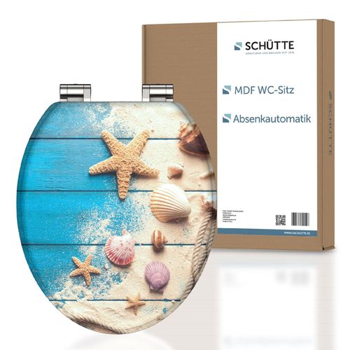 4008431092638 - SCHÜTTE MDF WC Sitz BEACH AND WOOD Toilettendeckel mit Absenkautomatik Holzkern