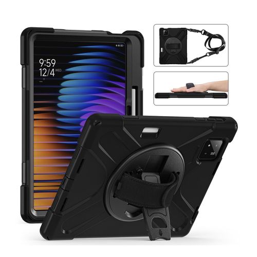 4255785150488 - Für Xiaomi Pad 7   7 Pro Silikon Hybrid Tasche Schultergurt Halterung