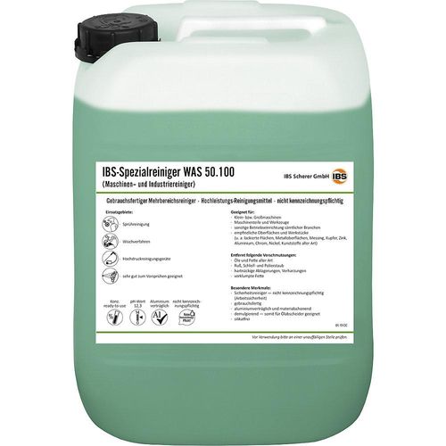 4030209503312 - IBS Scherer Maschinen- Industriereiniger WAS 50100 pH-Wert < 115 Inhalt 20 l 4030209503312 - IBS Scherer Maschinen- Industriereiniger WAS 50100 pH-Wert < 115 Inhalt 20 l