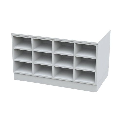 4021177292384 - Sitover-Garderobenbank doppelseitig melaminbeschichtet 2 x 12 Fächer Länge 1090 mm weiß 4021177292384 - Sitover-Garderobenbank doppelseitig melaminbeschichtet 2 x 12 Fächer Länge 1090 mm weiß
