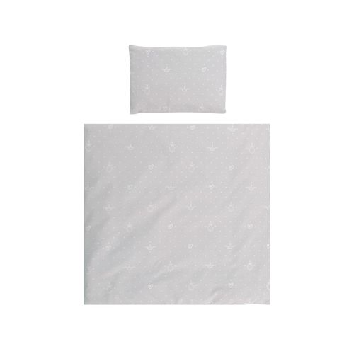3800166109466 - Babybettwäsche-Set Eva 5-tlg Decke 75 x 75 cm Kissen 29 x 42 cm Bezüge hellgrau 3800166109466 - Babybettwäsche-Set Eva 5-tlg Decke 75 x 75 cm Kissen 29 x 42 cm Bezüge hellgrau