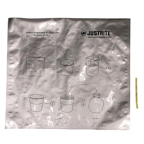 0697841144293 - Alu-Spezialabfallsäcke für Standascher Volumen 17 l H 457 mm aluminiumfarben VE 50 Stk Justrite 0697841144293 - Alu-Spezialabfallsäcke für Standascher Volumen 17 l H 457 mm aluminiumfarben VE 50 Stk Justrite