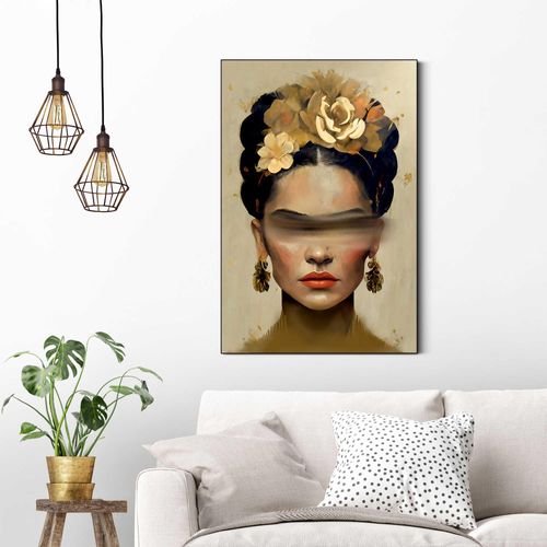 8714597656718 - Wandbild REINDERS Frida Paint Stripe gold (farbe bild(er) gold) B60cm H90cm T3cm MDF Bilder