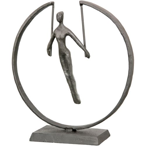 4063387842232 - Dekofigur CASABLANCA BY GILDE Skulptur Gymnast Dekofiguren Gr B H T 20 cm x 21 cm x 6 cm braun (braun bronzefarben) Weihnachtsengel Weihnachtsfiguren