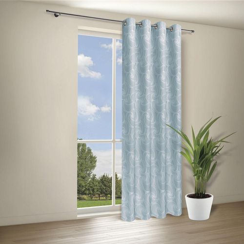 4007863685203 - Vorhang Deniz Gr 1 blau B140cm H245cm Wirkware Polyester Gardinen Deko-Ösenschal Deniz