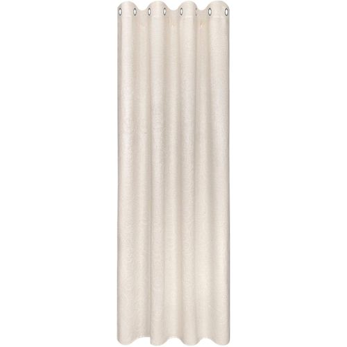 4007863694410 - Gardine Caron Gr 1 beige B140cm H245cm Wirkware Polyester Gardinen Deko Ösenschal Caron mit Prägung