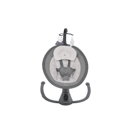 3800171209069 - Kikkaboo elektrische Babywippe Twiddle Schaukelfunktion Fernbedienung Timer dunkelgrau