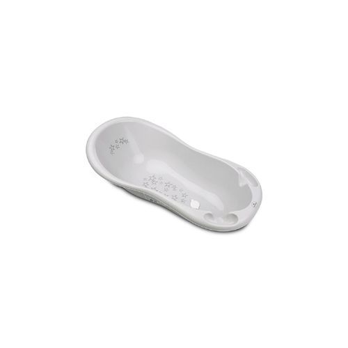 3800166110103 - Baby Badewanne 100 cm mit Anti-Rutsch-Matte Wasserablauf Ablagefächer grau Sterne 3800166110103 - Baby Badewanne 100 cm mit Anti-Rutsch-Matte Wasserablauf Ablagefächer grau Sterne