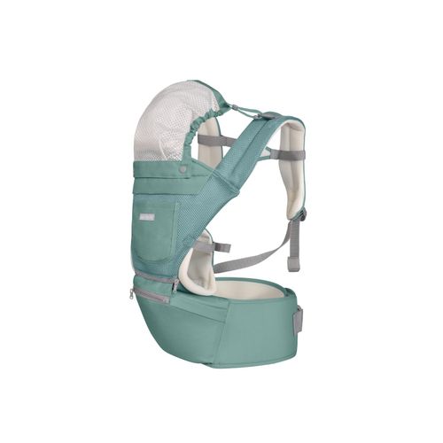 3800171209816 - Kikkaboo Babytrage Chloe 3 in 1 Bauch- und Rückentrage Hüftsitz ab 5 Monaten grün grau 3800171209816 - Kikkaboo Babytrage Chloe 3 in 1 Bauch- und Rückentrage Hüftsitz ab 5 Monaten grün grau