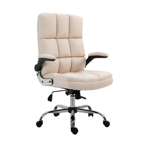 4057651420714 - Bürostuhl MCW-J21 Chefsessel Drehstuhl Schreibtischstuhl höhenverstellbar ~ Stoff Textil creme-beige
