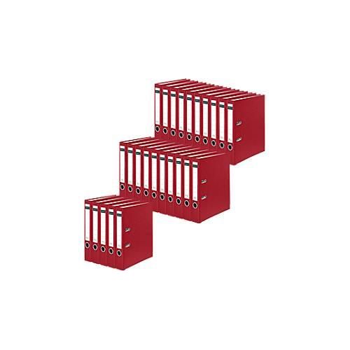 4014481248291 - Select Ordner DIN A4 Rückenbreite 50 mm 25 Stück Polypropylen und Recyclingpapier dunkelrot
