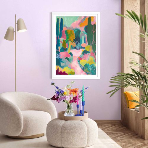 8714597655568 - Kunstdruck REINDERS Mountain Canyon bunt (farbe bild(er) bunt) B50cm H70cm T22cm Holz Bilder