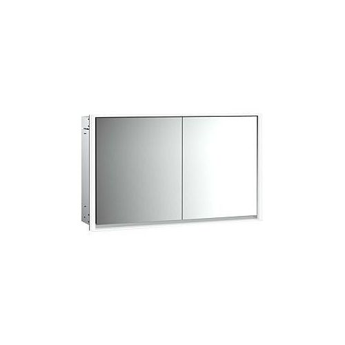 4018445140003 - Emco Loft Unterputz-Lichtspiegelschrank 979805121 1300x733mm LED 2-türig aluminium Spiegel