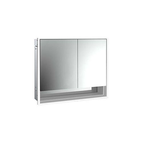 4018445147101 - Emco Loft Unterputz-Lichtspiegelschrank 979805211 800x733mm Unterfach LED 2-türig breite Tür links aluminium Spiegel 4018445147101 - Emco Loft Unterputz-Lichtspiegelschrank 979805211 800x733mm Unterfach LED 2-türig breite Tür links aluminium Spiegel