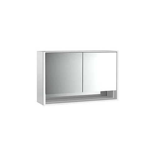 4018445147194 - Emco Loft Aufputz-Lichtspiegelschrank 979805220 1300x733mm mit Unterfach LED 2-türig aluminium Spiegel 4018445147194 - Emco Loft Aufputz-Lichtspiegelschrank 979805220 1300x733mm mit Unterfach LED 2-türig aluminium Spiegel