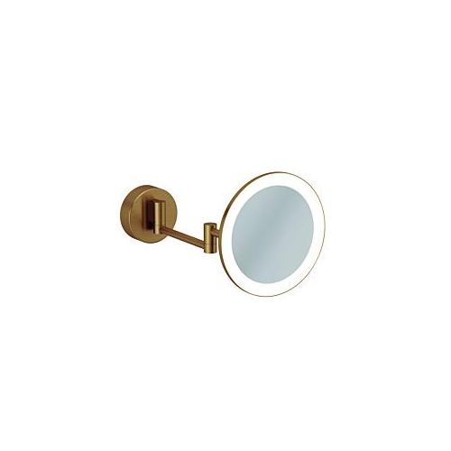 4017080116015 - Kludi VELA R LED-Kosmetikspiegel 58995N1W mit Wandhalterung Brushed Bronze 4017080116015 - Kludi VELA R LED-Kosmetikspiegel 58995N1W mit Wandhalterung Brushed Bronze