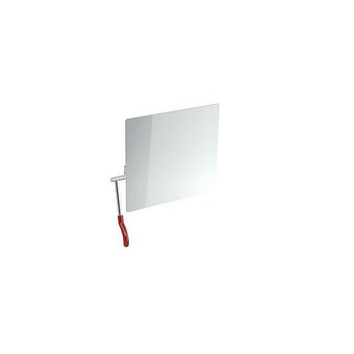 4014884770498 - Hewi Kippspiegel 80201100L33 725x741x73mm Hebel links rubinrot