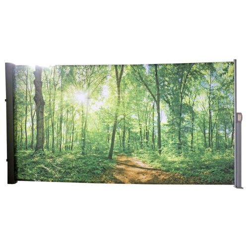 4059865652882 - Seitenmarkise Motiv Waldlichtung grau 160x300 Markise Seite Balkon Sichtschutz 4059865652882 - Seitenmarkise Motiv Waldlichtung grau 160x300 Markise Seite Balkon Sichtschutz