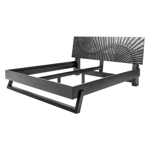 4250243595825 - riess-ambiente Bett SCORPION - 180x200cm braun Mangoholz 3D Schnitzerei Massivholz Doppelbett 4250243595825 - riess-ambiente Bett SCORPION - 180x200cm braun Mangoholz 3D Schnitzerei Massivholz Doppelbett